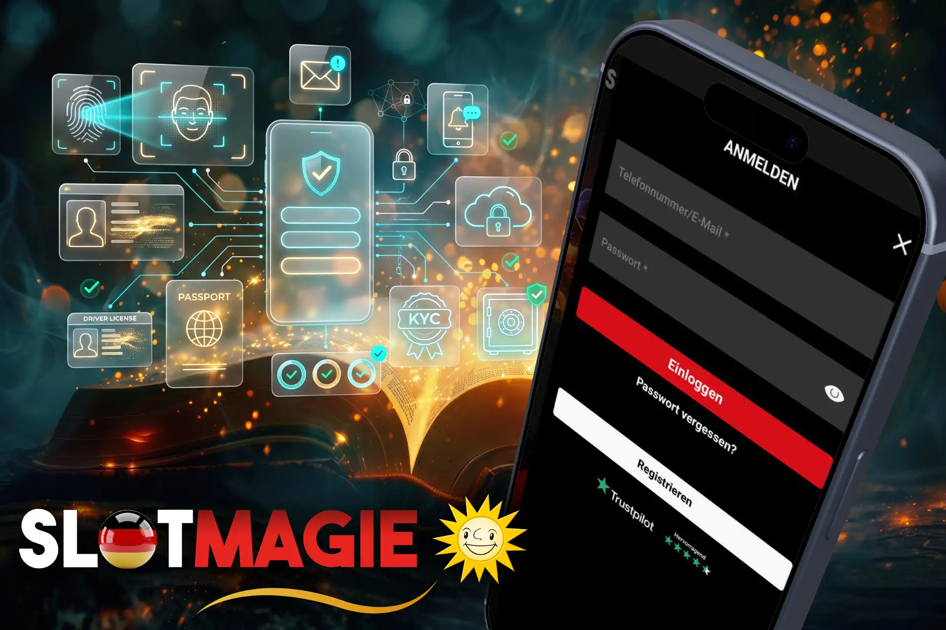 SlotMagie Registrierung und Login mit KYC-Verifizierung und sicherem Zugang zum Spielerkonto